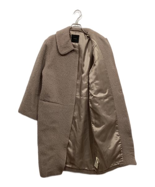 Spick and Span（スピック＆スパン）Spick and Span (スピックアンドスパン) Wアルパカシャギーコート ベージュ サイズ:36の古着・服飾アイテム