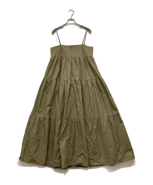 oll（オール）OLL (オール) MINUET DRESS　ティアード オリーブ サイズ:02の古着・服飾アイテム