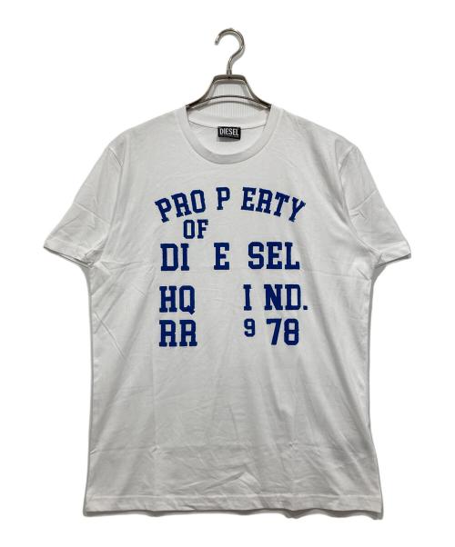 DIESEL（ディーゼル）DIESEL (ディーゼル) プリントTシャツ ホワイト サイズ:XLの古着・服飾アイテム