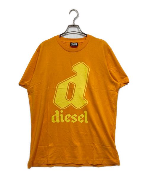 DIESEL（ディーゼル）DIESEL (ディーゼル) プリントTシャツ オレンジ サイズ:XLの古着・服飾アイテム