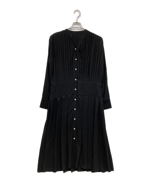 LE CIEL BLEU（ルシェルブルー）LE CIEL BLEU (ルシェルブルー) ティアードプリーツドレス ブラック サイズ:36の古着・服飾アイテム