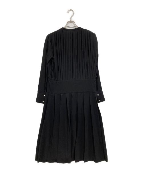 LE CIEL BLEU（ルシェルブルー）LE CIEL BLEU (ルシェルブルー) ティアードプリーツドレス ブラック サイズ:36の古着・服飾アイテム