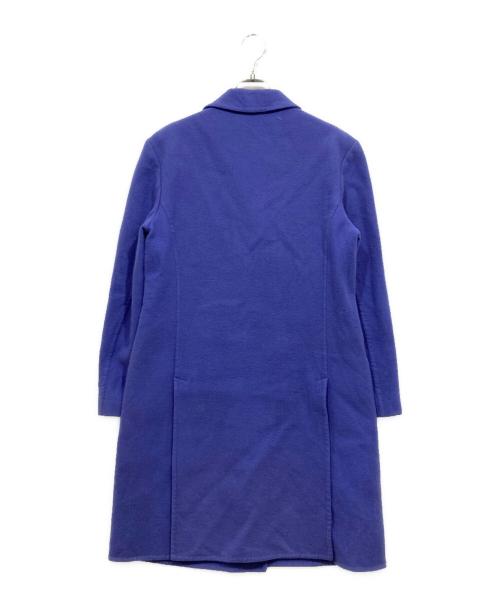 Salvatore Ferragamo（サルヴァトーレ フェラガモ）Salvatore Ferragamo (サルヴァトーレ フェラガモ) ヴァージンウールコート パープル サイズ:Sの古着・服飾アイテム