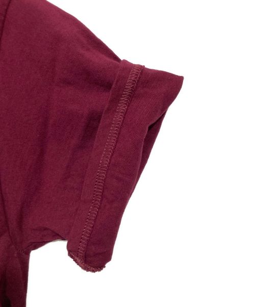 HARLEY-DAVIDSON（ハーレーダビッドソン）HARLEY-DAVIDSON (ハーレーダビッドソン) Hanes (ヘインズ) プリントTシャツ ボルドー サイズ:Sの古着・服飾アイテム