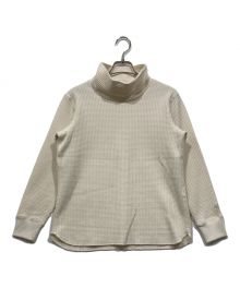 THE NORTH FACE（ザ ノース フェイス）の古着「WAFFLE HIGHNECK　 ロングスリーブワッフルハイネック」｜アイボリー