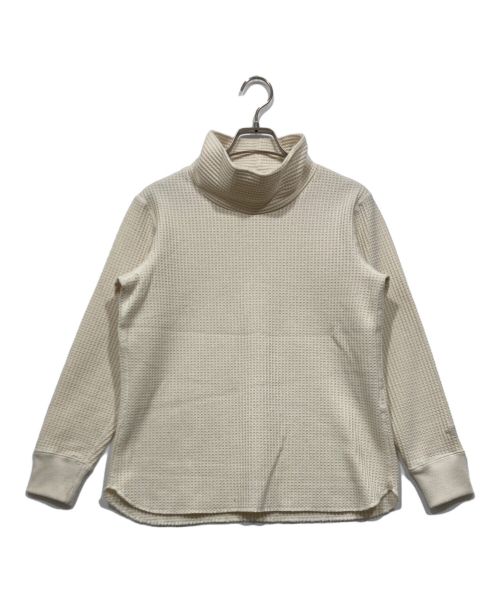 THE NORTH FACE（ザ ノース フェイス）THE NORTH FACE (ザ ノース フェイス) WAFFLE HIGHNECK　 ロングスリーブワッフルハイネック アイボリー サイズ:Sの古着・服飾アイテム