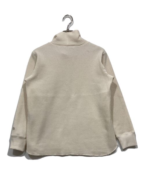 THE NORTH FACE（ザ ノース フェイス）THE NORTH FACE (ザ ノース フェイス) WAFFLE HIGHNECK　 ロングスリーブワッフルハイネック アイボリー サイズ:Sの古着・服飾アイテム