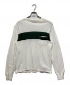 KAPTAIN SUNSHINE×BEAMS PLUSキャプテンサンシャイン×ビームスプラス）の古着「ラインポケットカットソー」｜ホワイト