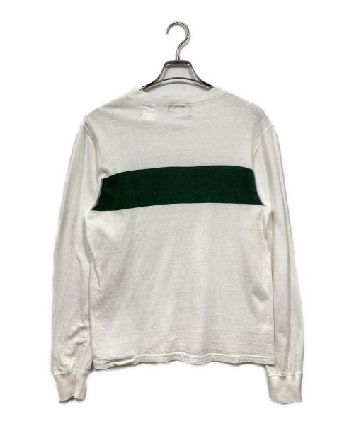 KAPTAIN SUNSHINE（キャプテンサンシャイン）KAPTAIN SUNSHINE (キャプテンサンシャイン) BEAMS PLUS (ビームスプラス) ラインポケットカットソー ホワイト サイズ:Sの古着・服飾アイテム