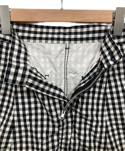 BLACK COMME des GARCONS（ブラックコムデギャルソン）BLACK COMME des GARCONS (ブラック コムデギャルソン) ギンガムチェックサルエルパンツ ブラック×ホワイト サイズ:Sの古着・服飾アイテム