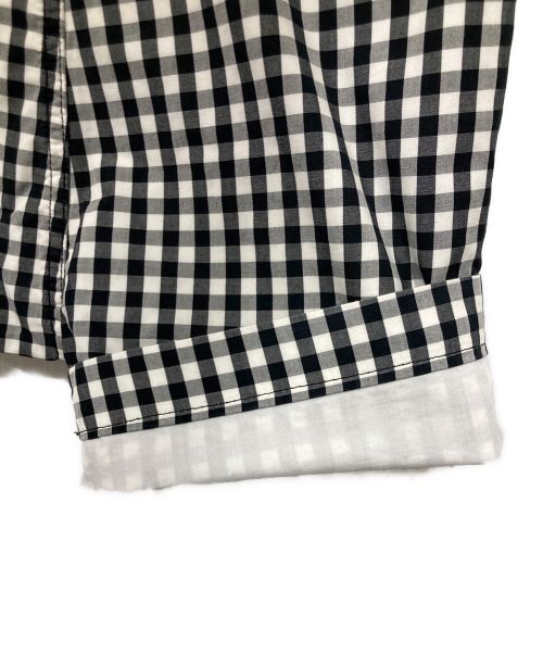 BLACK COMME des GARCONS（ブラックコムデギャルソン）BLACK COMME des GARCONS (ブラック コムデギャルソン) ギンガムチェックサルエルパンツ ブラック×ホワイト サイズ:Sの古着・服飾アイテム