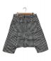 BLACK COMME des GARCONS (ブラック コムデギャルソン) ギンガムチェックサルエルパンツ ブラック×ホワイト サイズ:S：6000円