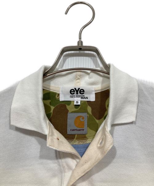 eYe COMME des GARCONS JUNYAWATANABE MAN（アイ コム デ ギャルソン ジュンヤ ワタナベ マン）eYe COMME des GARCONS JUNYAWATANABE MAN (アイ コム デ ギャルソン ジュンヤ ワタナベ マン) CarHartt (カーハート) ポロシャツ ホワイト サイズ:Ｓの古着・服飾アイテム