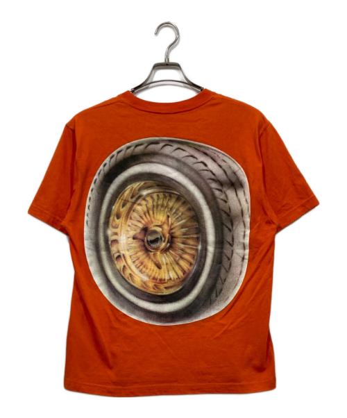 THE BLACK EYE PATCH（ブラックアイパッチ）THE BLACK EYE PATCH (ブラックアイパッチ) プリントTシャツ オレンジ サイズ:Ｓの古着・服飾アイテム