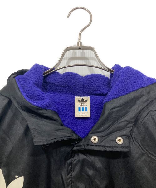 adidas（アディダス）adidas (アディダス) ヴィンテージトレフォイルナイロンボアコート ブラック サイズ:Lの古着・服飾アイテム