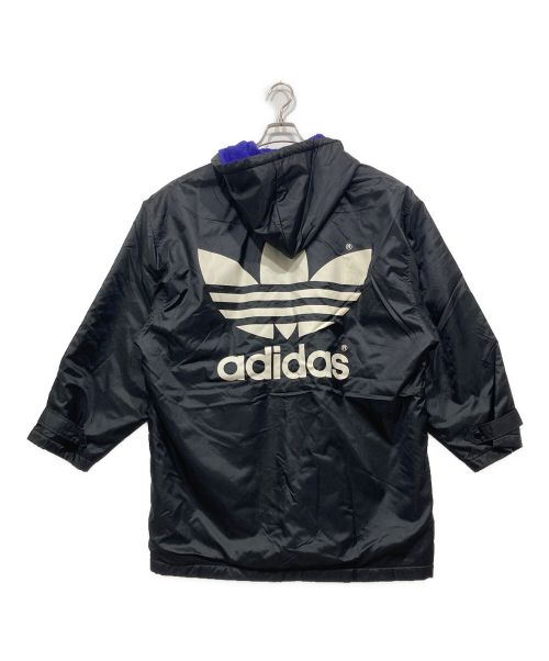 adidas（アディダス）adidas (アディダス) ヴィンテージトレフォイルナイロンボアコート ブラック サイズ:Lの古着・服飾アイテム