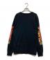 X-LARGE (エクストララージ) プリントロングスリーブカットソー ブラック サイズ:M：2500円
