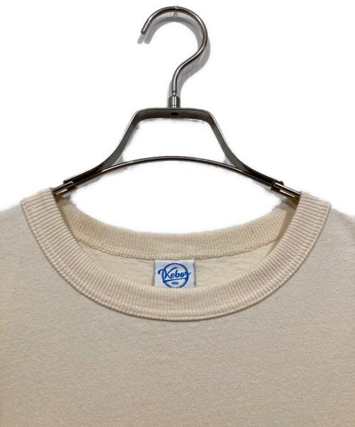 KEBOZ（ケボズ）KEBOZ (ケボズ) プリントTシャツ アイボリー サイズ:Lの古着・服飾アイテム