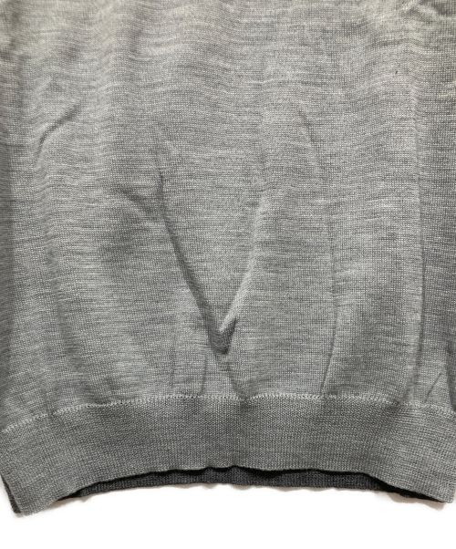 ANREALAGE（アンリアレイジ）ANREALAGE (アンリアレイジ) エルボーパッチワークニット グレー サイズ:46の古着・服飾アイテム