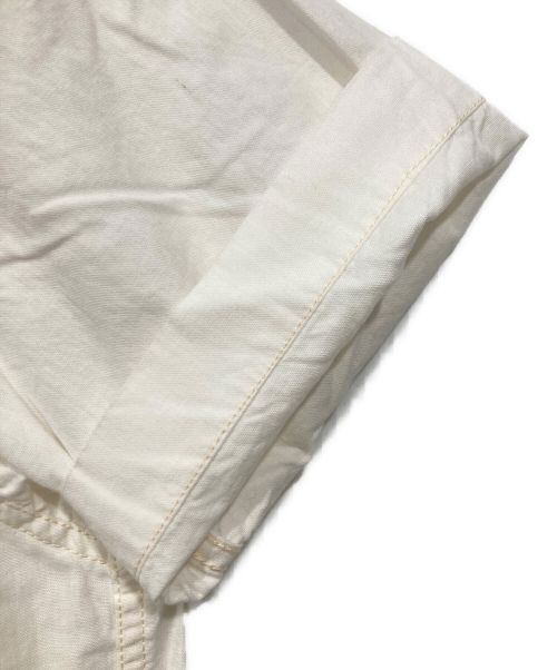 GANRYU（ガンリュウ）GANRYU (ガンリュウ) COMME des GARCONS (コムデギャルソン) 半袖ワークシャツ アイボリー サイズ:Sの古着・服飾アイテム