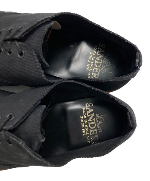 SANDERS（サンダース）SANDERS (サンダース) ブラックキャンバスシューズ ブラック サイズ:サイズ表記消えの古着・服飾アイテム