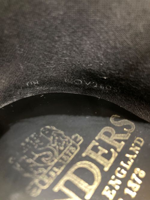 SANDERS（サンダース）SANDERS (サンダース) ブラックキャンバスシューズ ブラック サイズ:サイズ表記消えの古着・服飾アイテム