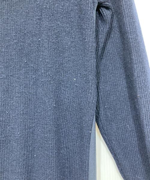 TONAL（トーナル）TONAL (トーナル) プリーツ切替ニットワンピース ネイビー サイズ:38の古着・服飾アイテム