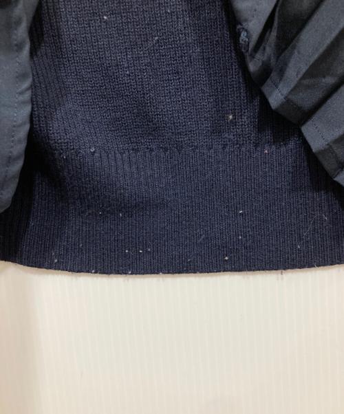 TONAL（トーナル）TONAL (トーナル) プリーツ切替ニットワンピース ネイビー サイズ:38の古着・服飾アイテム