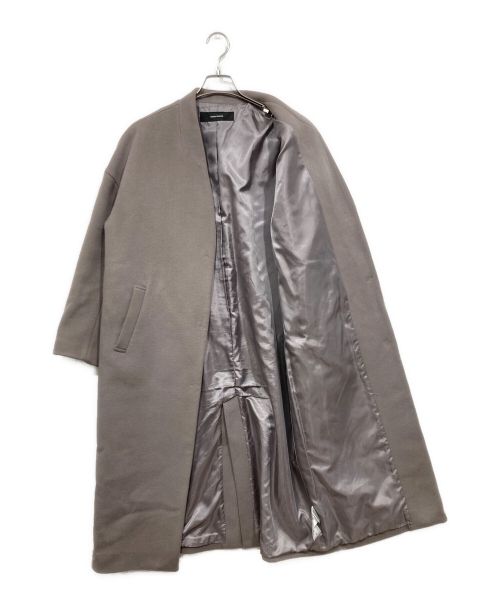 JOURNAL STANDARD（ジャーナルスタンダード）JOURNAL STANDARD (ジャーナル スタンダード) スーパー140ビーバーVネックコート ブラウン サイズ:FREEの古着・服飾アイテム