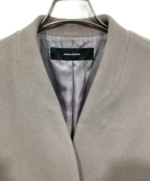 JOURNAL STANDARD（ジャーナルスタンダード）JOURNAL STANDARD (ジャーナル スタンダード) スーパー140ビーバーVネックコート ブラウン サイズ:FREEの古着・服飾アイテム