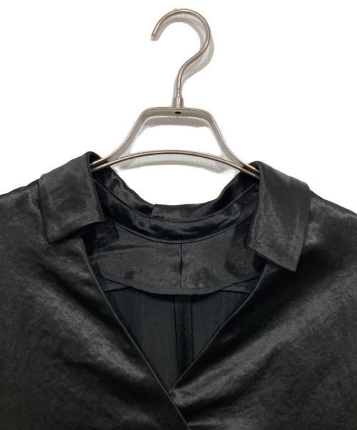 re:edition project 165（リ・エディション・プロジェクト 165）re:edition project 165 (リ・エディション・プロジェクト 165) サテンブラウス ブラック サイズ:38の古着・服飾アイテム