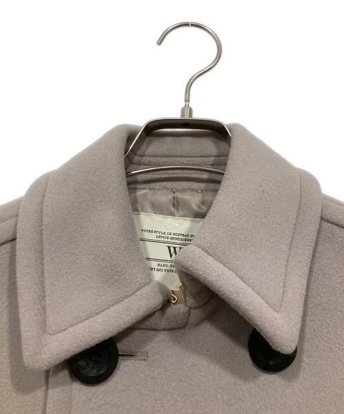 nano・universe（ナノ・ユニバース）nano・universe (ナノ・ユニバース) BIBYE ダブルボタンコート グレー サイズ:36の古着・服飾アイテム