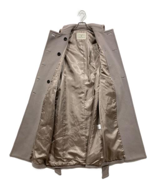 nano・universe（ナノ・ユニバース）nano・universe (ナノ・ユニバース) BIBYE ダブルボタンコート グレー サイズ:36の古着・服飾アイテム