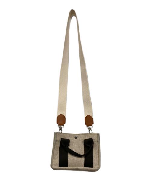 FRANCOIS RENIER（フランソワレニエ）FRANCOIS RENIER (フランソワレニエ) 2WAY マイクロトートバッグ アイボリーの古着・服飾アイテム