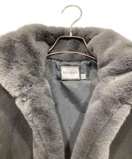 moussy（マウジー）moussy (マウジー) FAUX FUR STAND COLLAR ジャケット グレー サイズ:SIZE Freeの古着・服飾アイテム