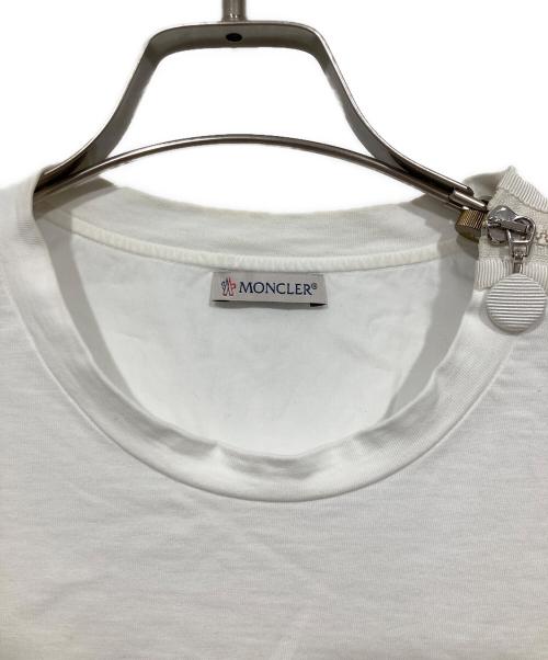 MONCLER（モンクレール）MONCLER (モンクレール) フリル袖カットソー / MAGLIA GIROCOLLO ホワイト サイズ:Sの古着・服飾アイテム