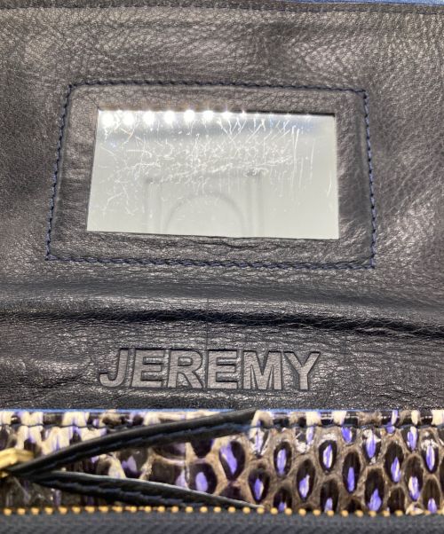 jerome dreyfuss（ジェロームドレイフェス）jerome dreyfuss (ジェロームドレイフェス) クラッチバッグ ブルーの古着・服飾アイテム