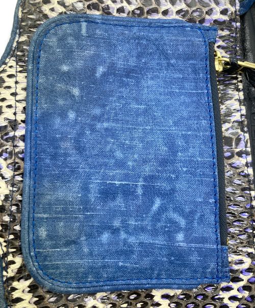 jerome dreyfuss（ジェロームドレイフェス）jerome dreyfuss (ジェロームドレイフェス) クラッチバッグ ブルーの古着・服飾アイテム