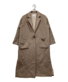 SIMPLICITE（シンプリシテ）の古着「Wビーバーロングチェスターコート」｜ベージュ