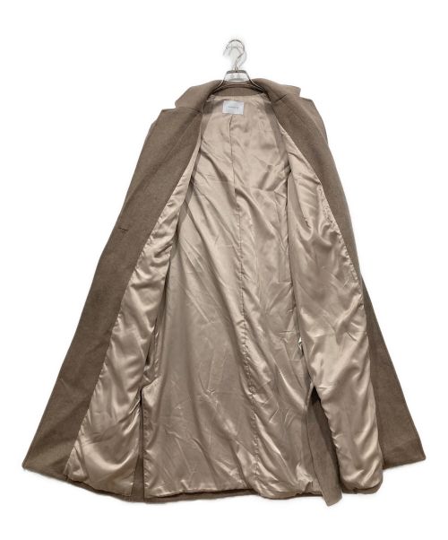 SIMPLICITE（シンプリシテ）SIMPLICITE (シンプリシテ) Wビーバーロングチェスターコート ベージュ サイズ:FREEの古着・服飾アイテム