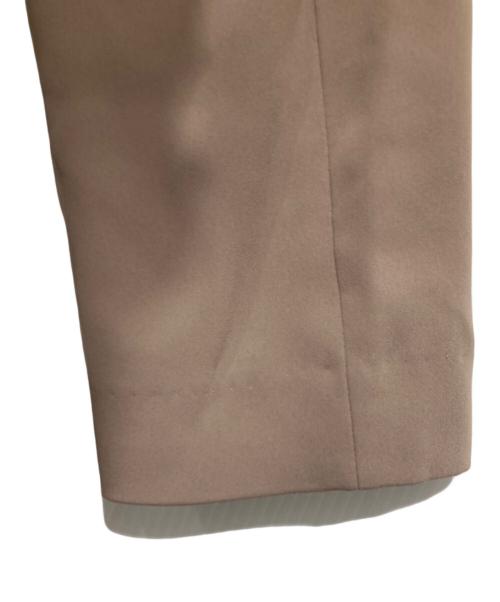 JUSGLITTY（ジャスグリッティー）JUSGLITTY (ジャスグリッティー) ノーカラージャケット ブラウン サイズ:2の古着・服飾アイテム