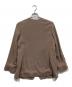 JUSGLITTY (ジャスグリッティー) ノーカラージャケット ブラウン サイズ:2：3000円
