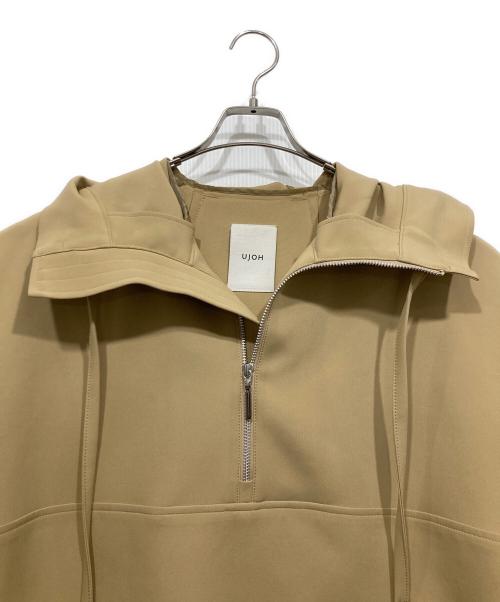 Ujoh（ウジョー）Ujoh (ウジョー) ハーフジッププルオーバー / Pullover Hoodie ベージュ サイズ:2の古着・服飾アイテム