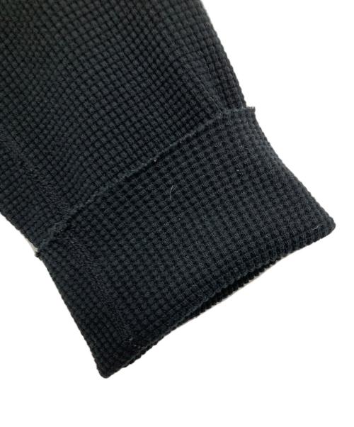 PHEENY（フィーニー）PHEENY (フィーニー) ビッグワッフルハイネックカットソー ブラック サイズ:FREEの古着・服飾アイテム