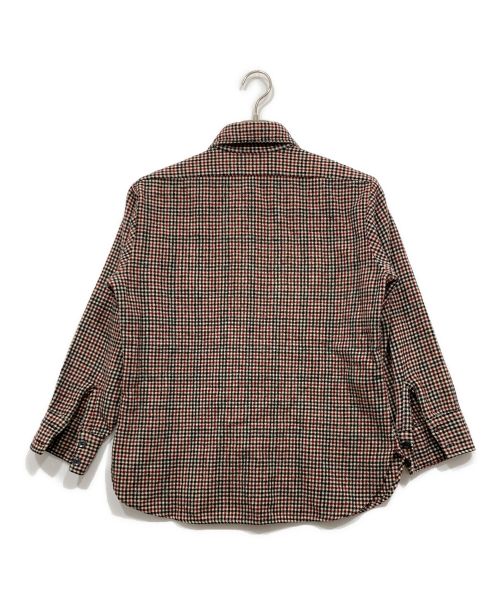 PENDLETON（ペンドルトン）PENDLETON (ペンドルトン) チェックサファリシャツ ホワイト×レッド サイズ:Lの古着・服飾アイテム