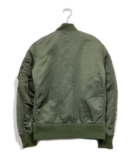 ALPHA（アルファ）ALPHA (アルファ) リバーシブルスーベニアジャケット ブルー×カーキ サイズ:XSの古着・服飾アイテム