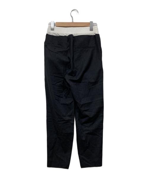 JOHN LAWRENCE SULLIVAN（ジョン ローレンス サリバン）JOHN LAWRENCE SULLIVAN (ジョン ローレンス サリバン) イージータックパンツ ブラック サイズ:36の古着・服飾アイテム