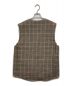 Phlannel (フランネル) ダブルクロスジップベスト チェック ベージュ サイズ:3：4000円