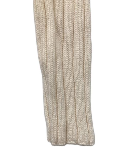 M-PREMIER（エムプルミエ）M-PREMIER (エムプルミエ) ウールカシミヤクルーネックリブニット アイボリー サイズ:38の古着・服飾アイテム