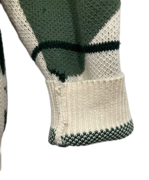 KITH（キス）KITH (キス) Paris Atlas Crewneck ホワイト×グリーン サイズ:表記なしの古着・服飾アイテム